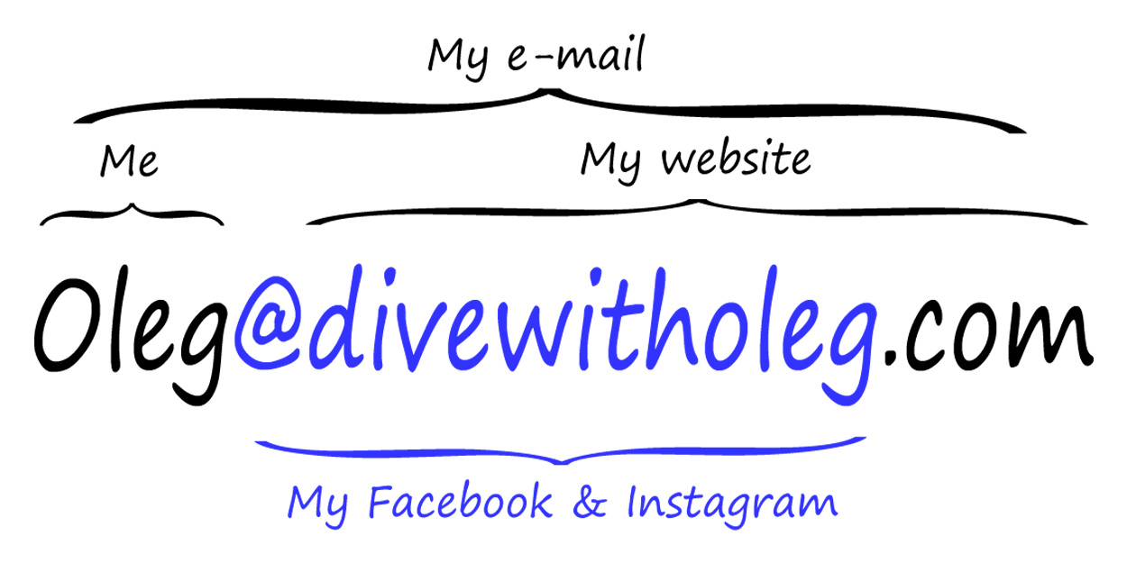 business card contacts facebook @divewitholeg